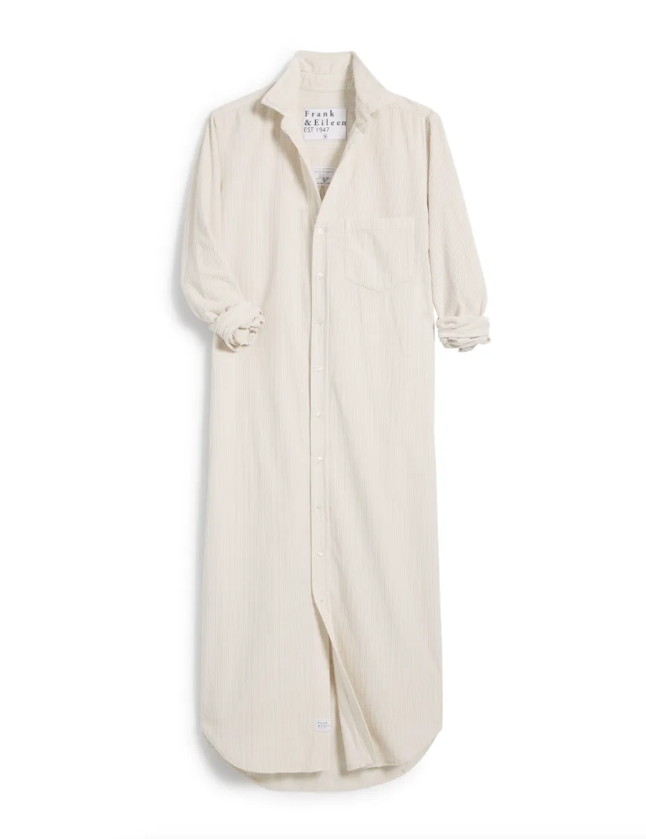Italian Corduroy Rory Maxi Shirtdress