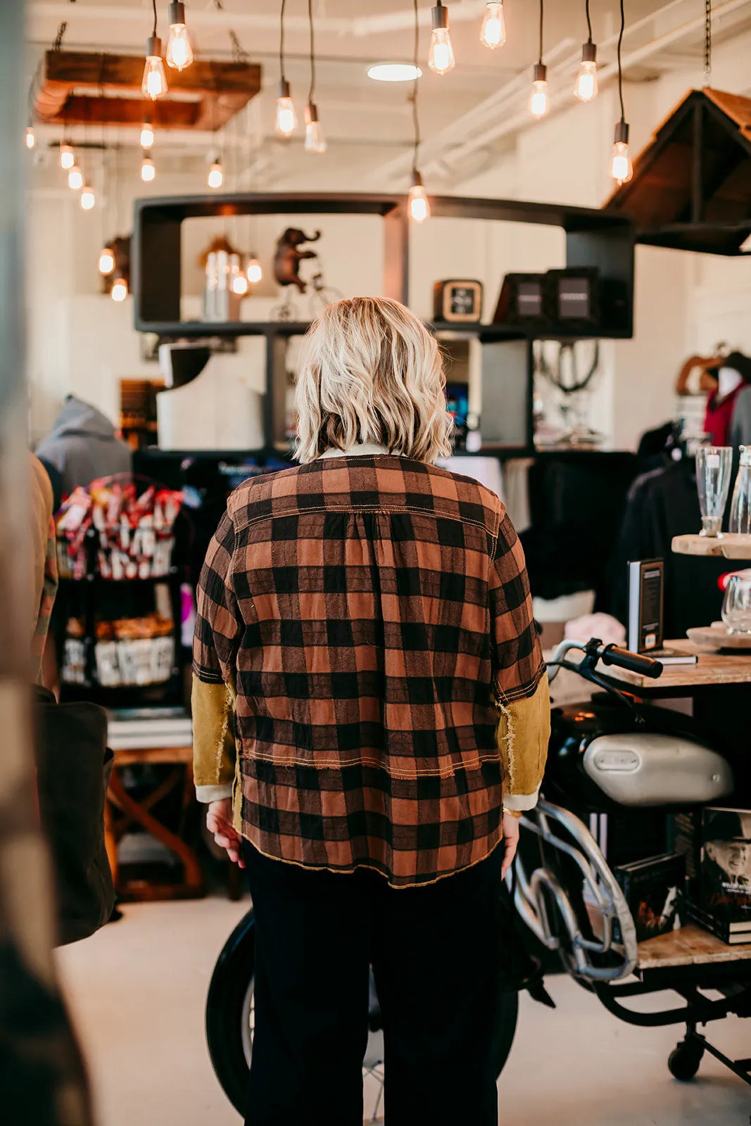Ivy Jane Buffalo Check Zip Pullover