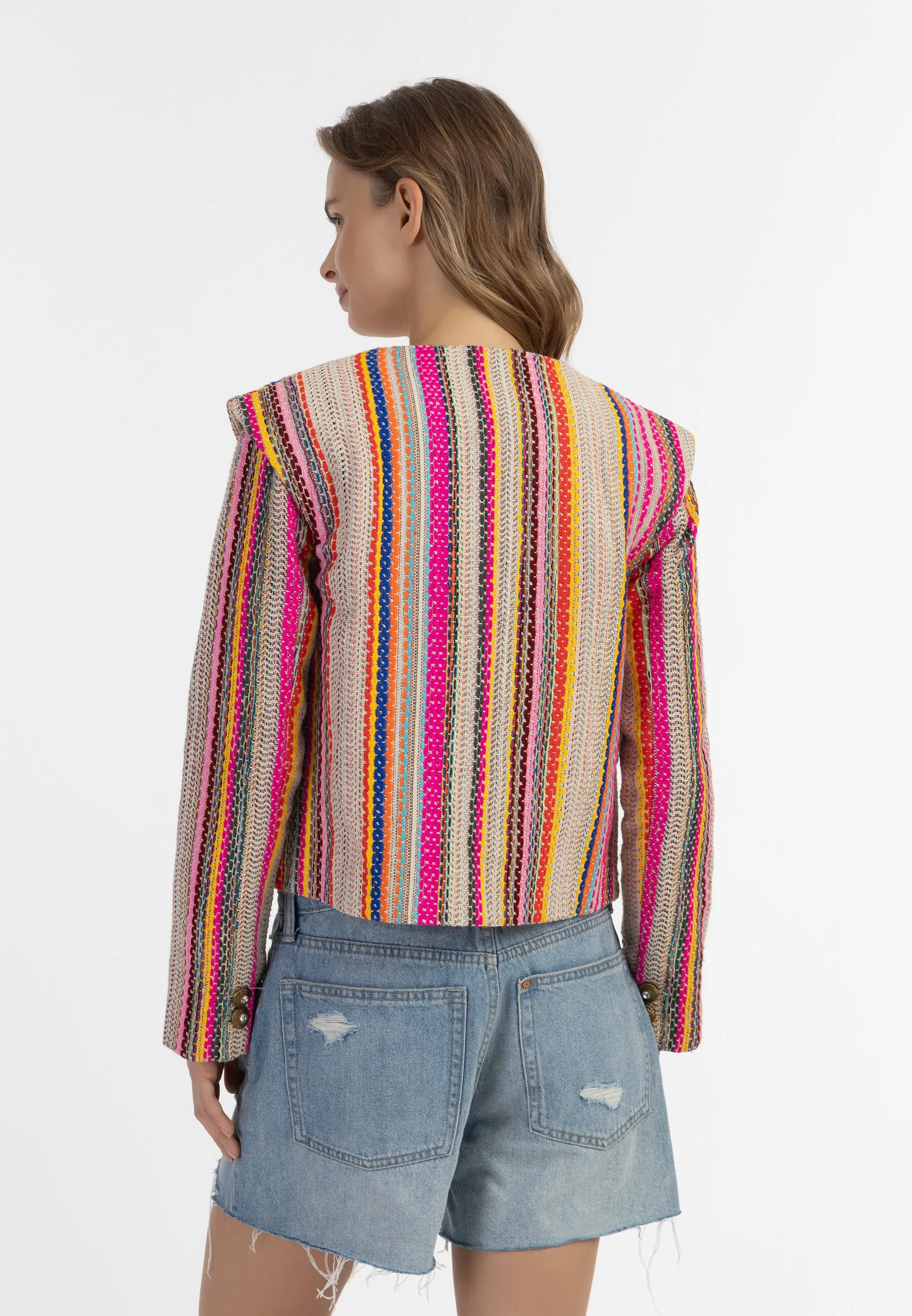IZIA Women's Short Blazer Jacket