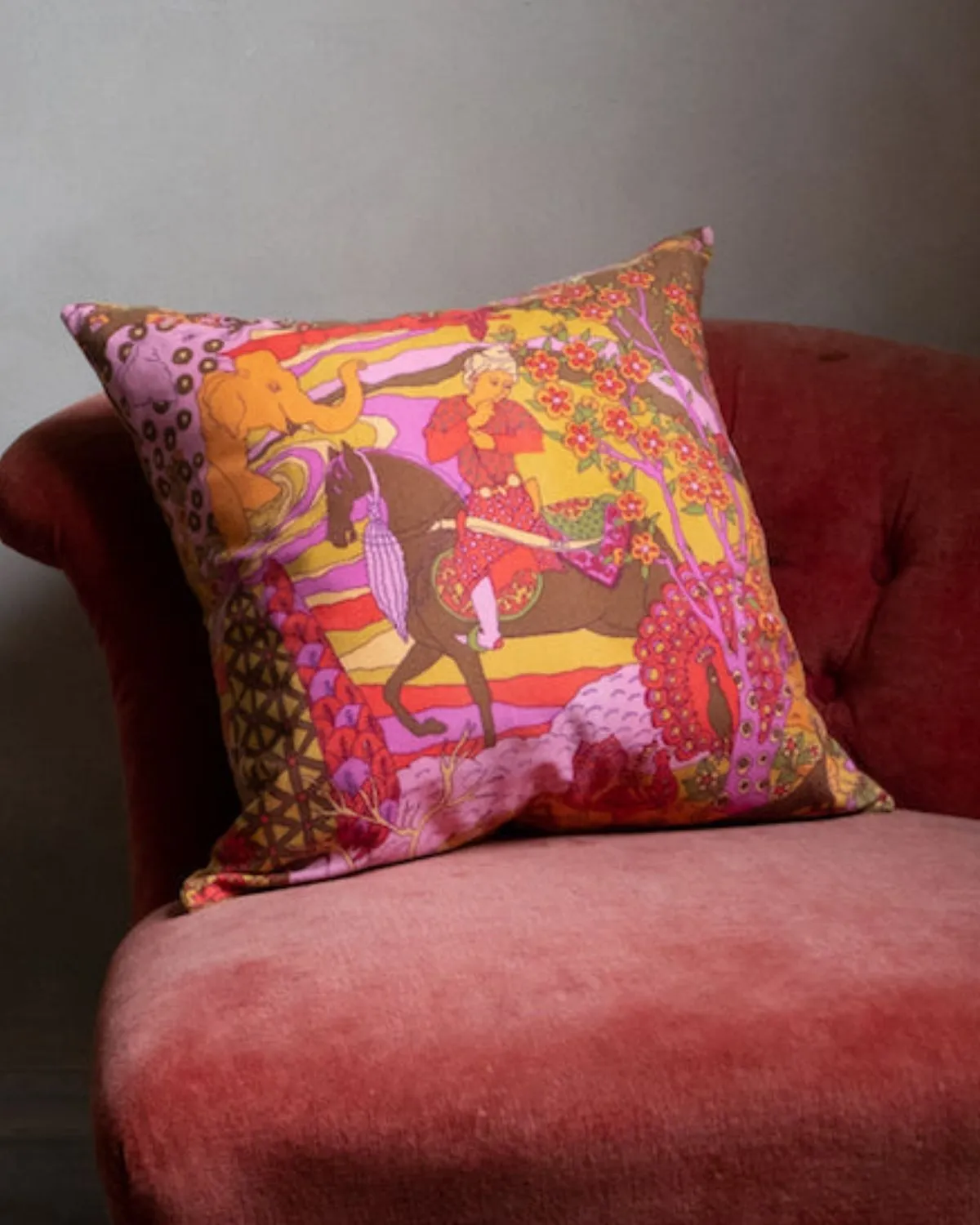 Jaipur Gardens Reclaimed Cotton Cushion