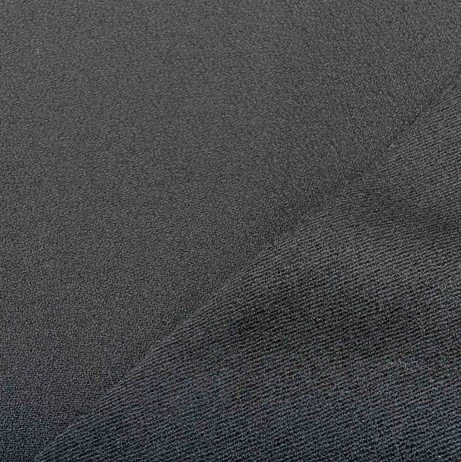 Japanese Black Wool Crepe