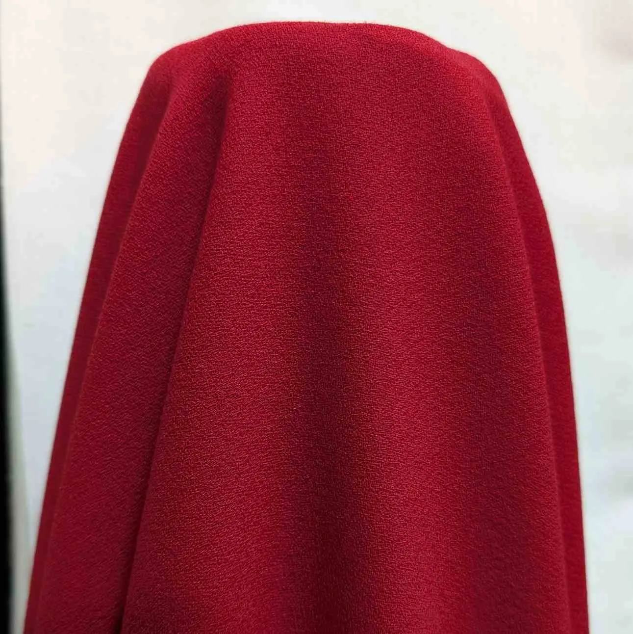 Japanese Red Wool Crepe