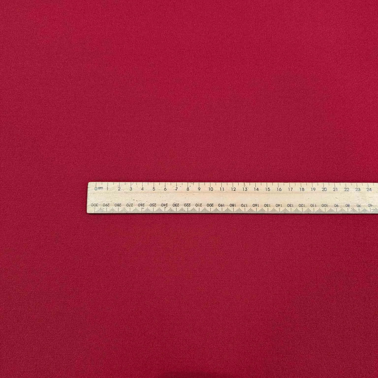 Japanese Red Wool Crepe
