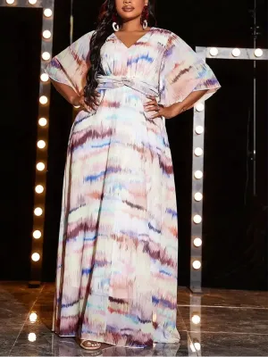 Jayla Plus Size Chiffon Evening Gown