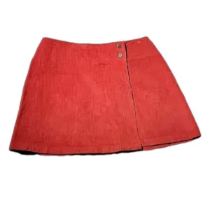 J.Crew Brick Red Corduroy Mini Skirt Size 6