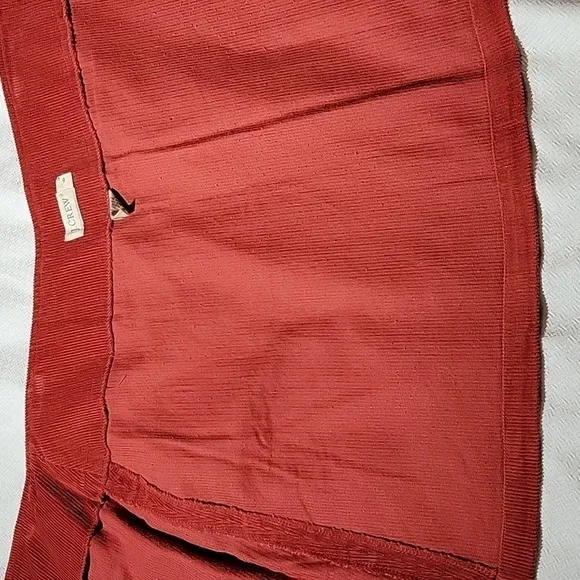 J.Crew Brick Red Corduroy Mini Skirt Size 6
