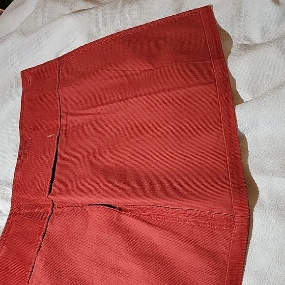 J.Crew Brick Red Corduroy Mini Skirt Size 6