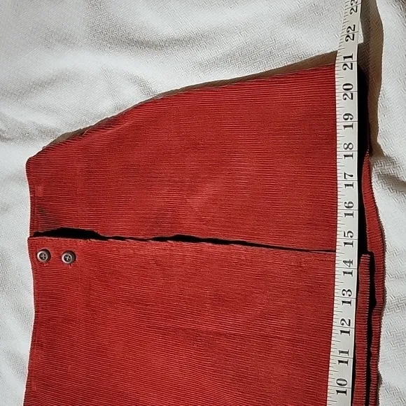 J.Crew Brick Red Corduroy Mini Skirt Size 6