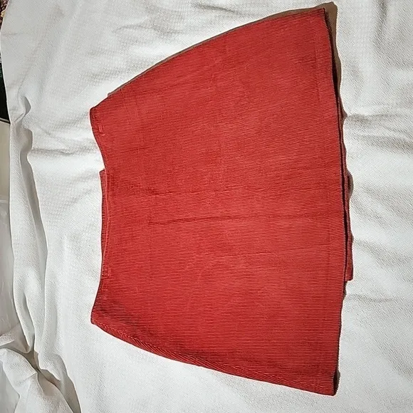 J.Crew Brick Red Corduroy Mini Skirt Size 6