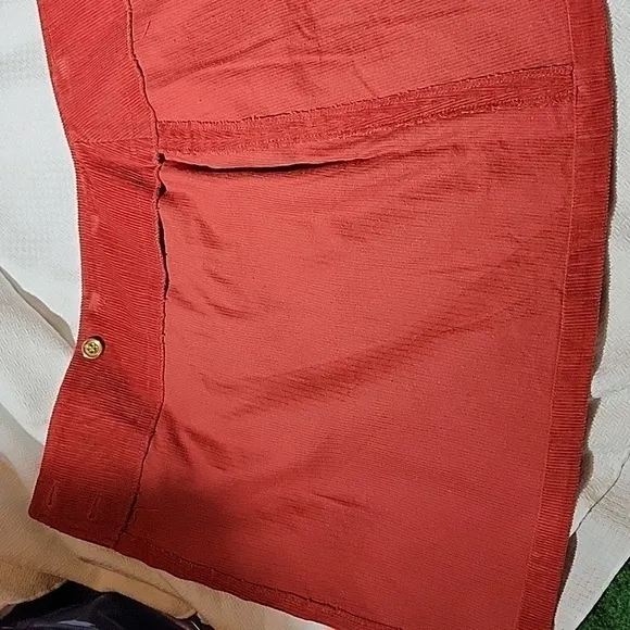 J.Crew Brick Red Corduroy Mini Skirt Size 6