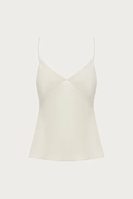 JEAN SILK-COTTON CREPE CAMISOLE