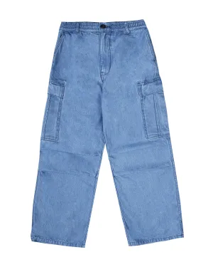 JEANS CARGO PANTS - LIGHT BLUE