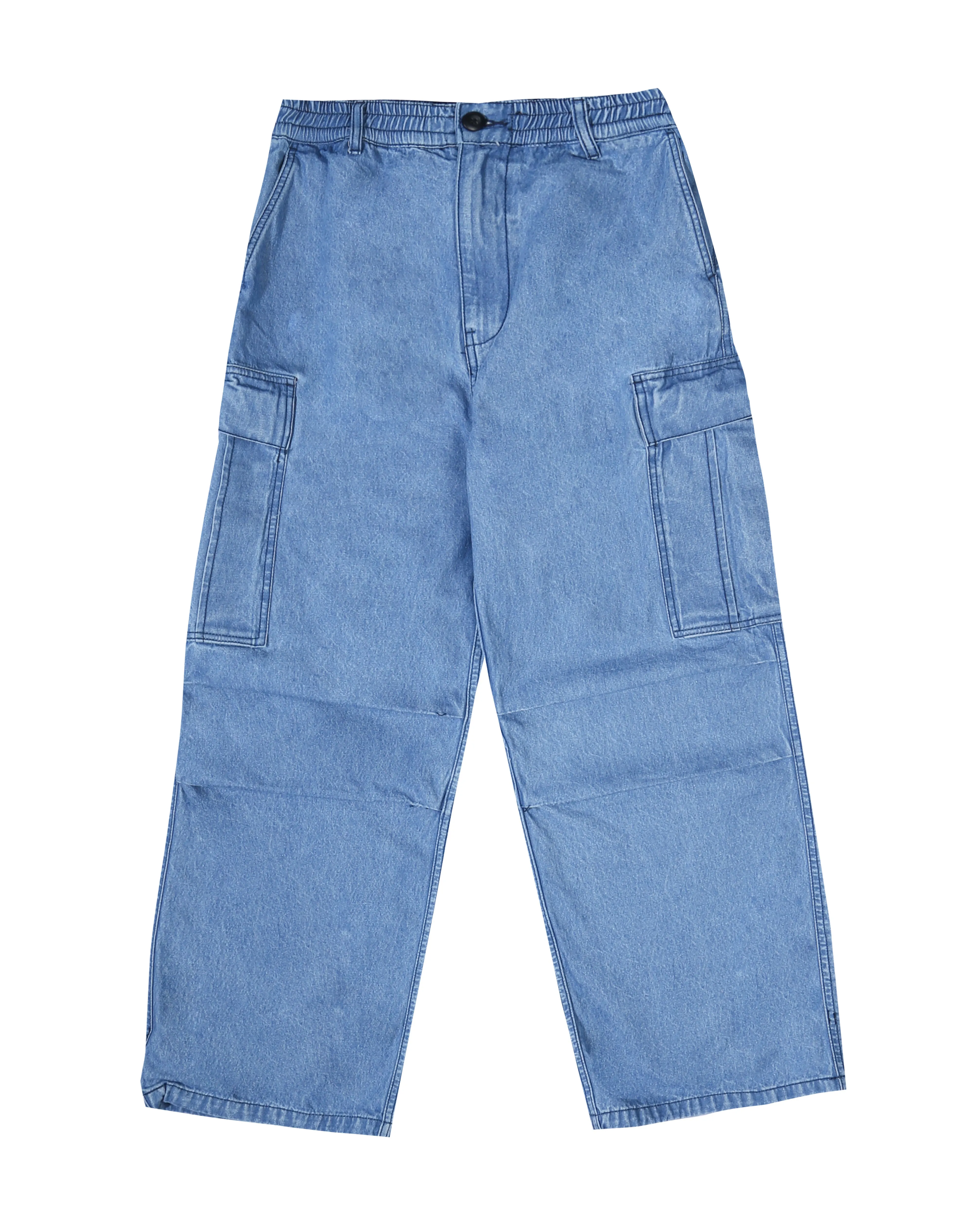 JEANS CARGO PANTS - LIGHT BLUE