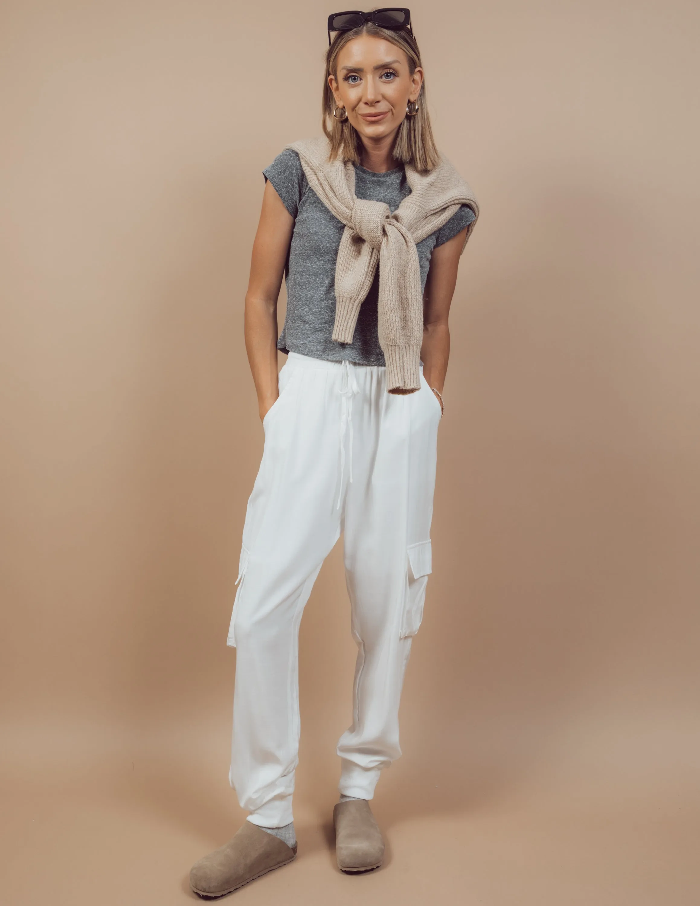 Jensyn Satin Cargo Pants