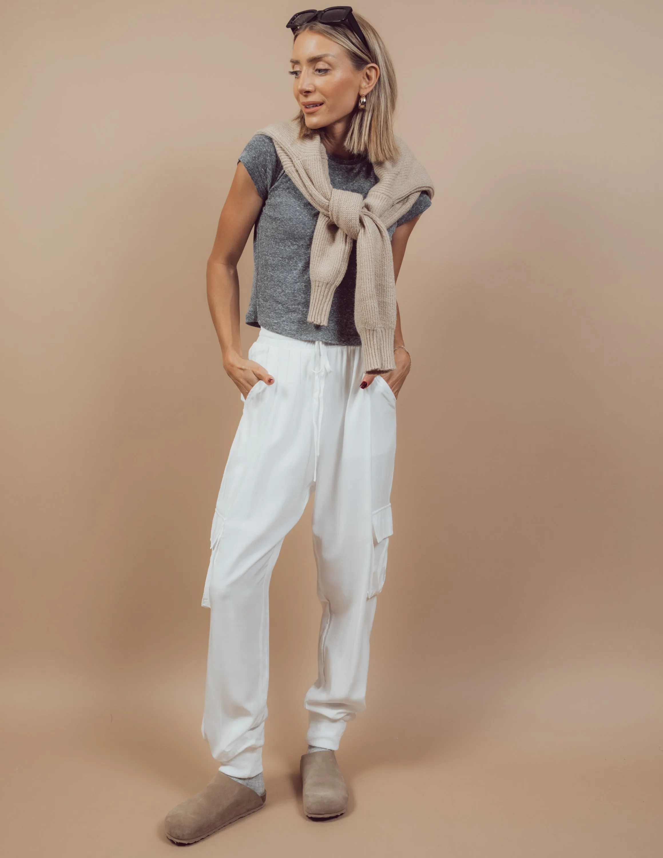 Jensyn Satin Cargo Pants