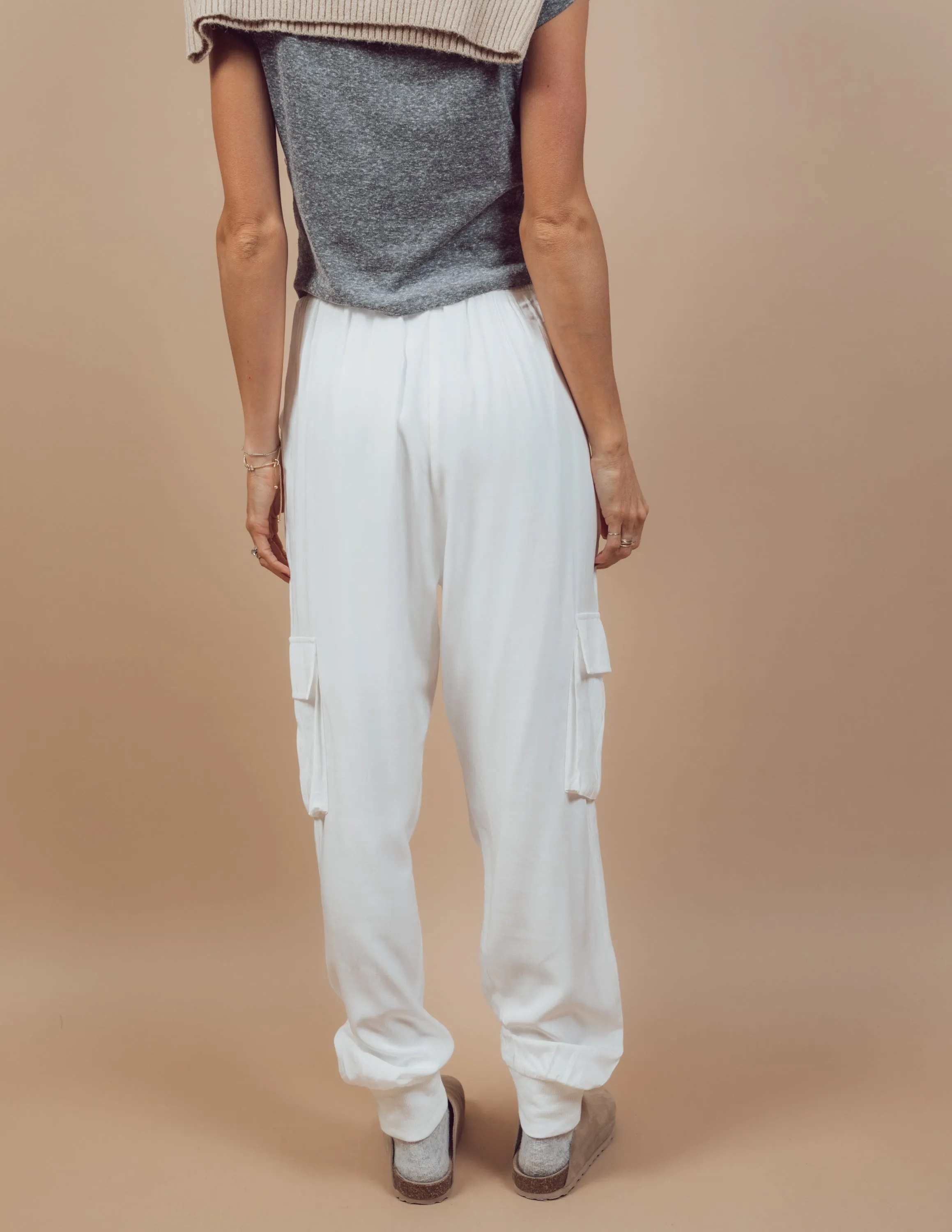 Jensyn Satin Cargo Pants