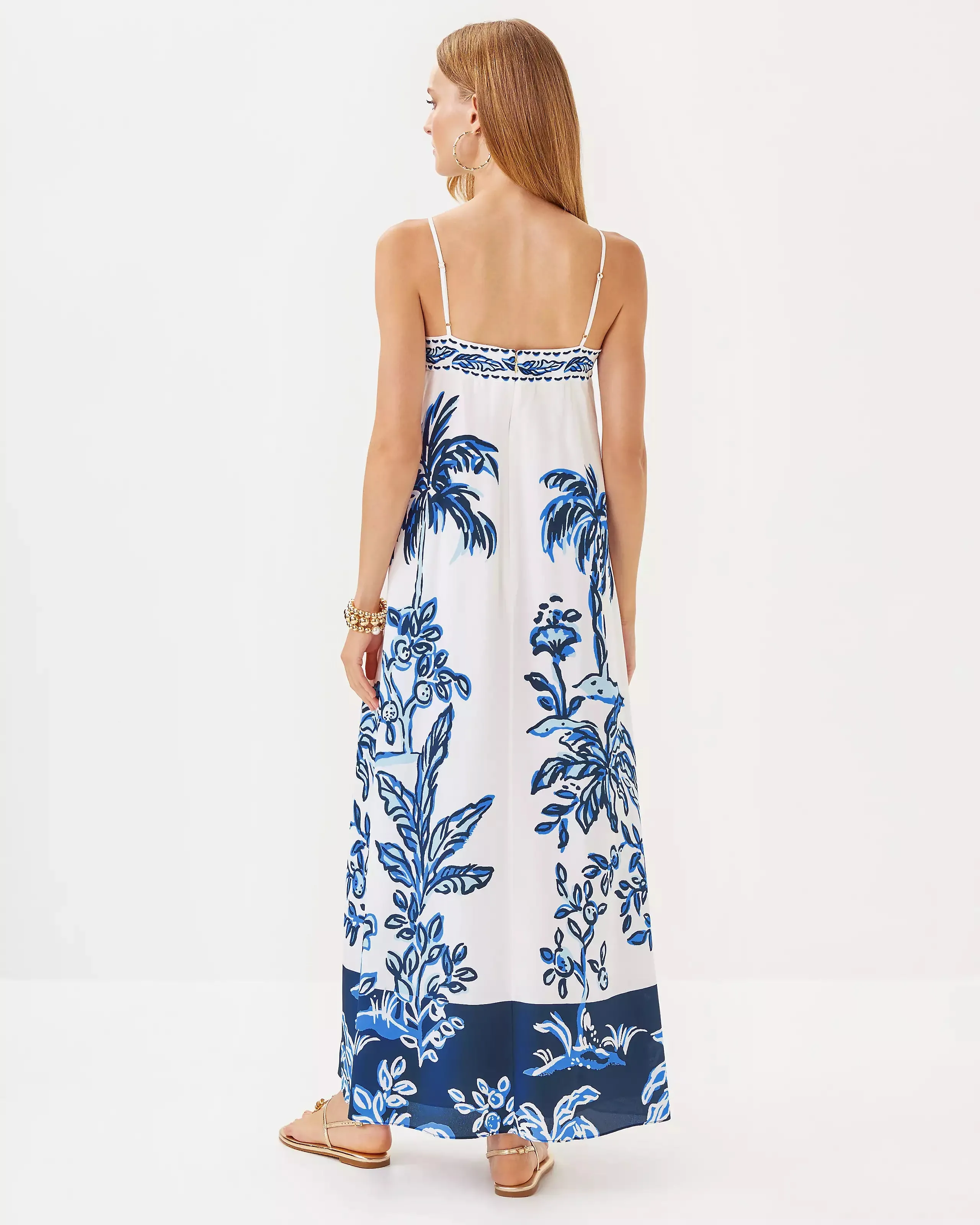 Jesslyn Silk Maxi Slip Dress (Tall Tales)