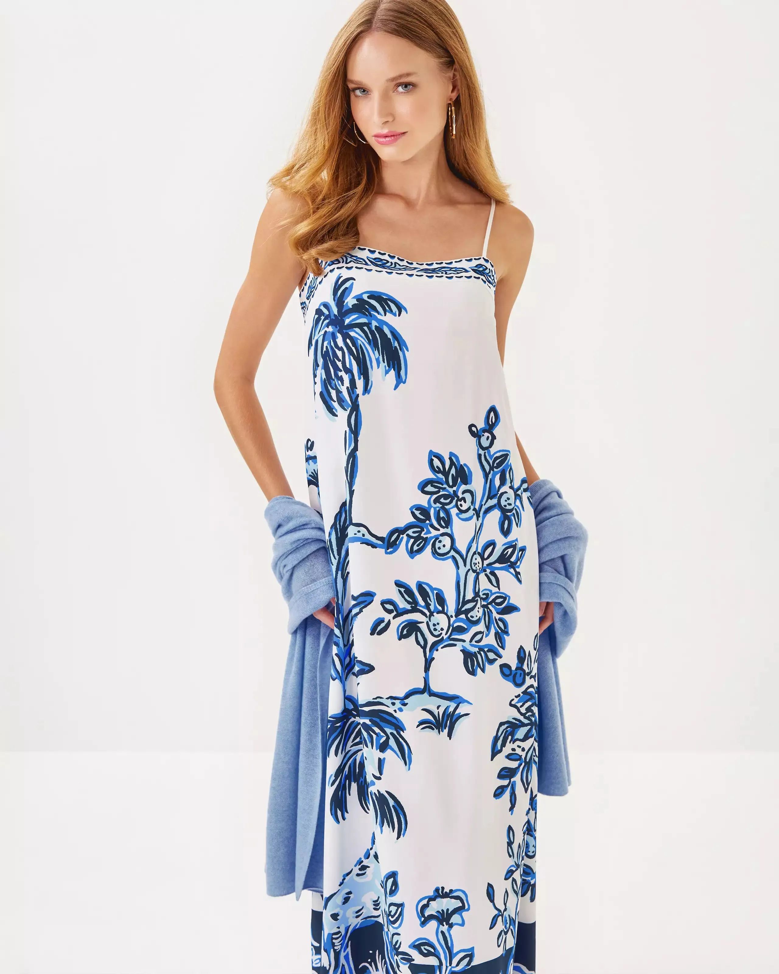Jesslyn Silk Maxi Slip Dress (Tall Tales)