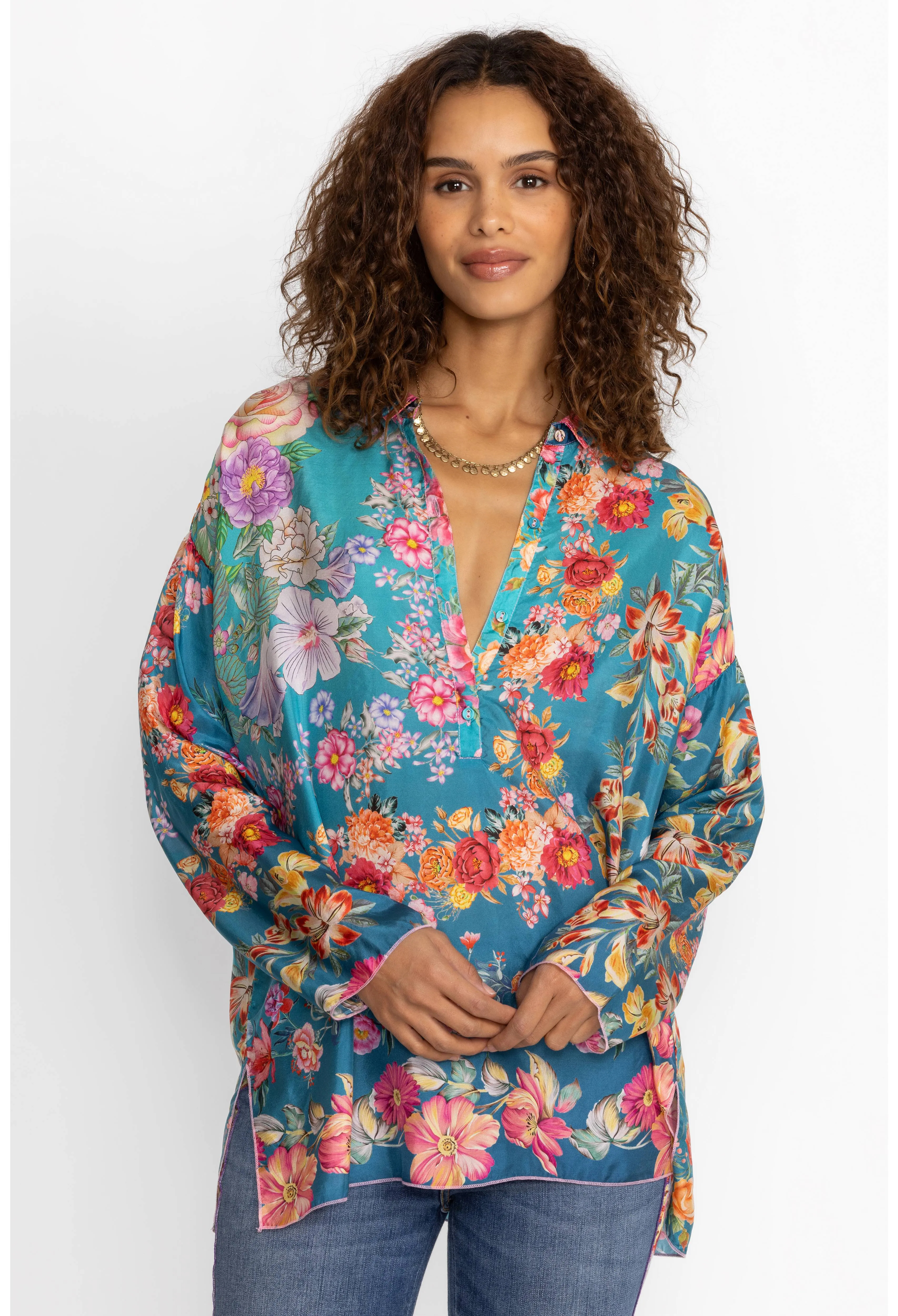 Johnny Was Neutra Mara Blouse