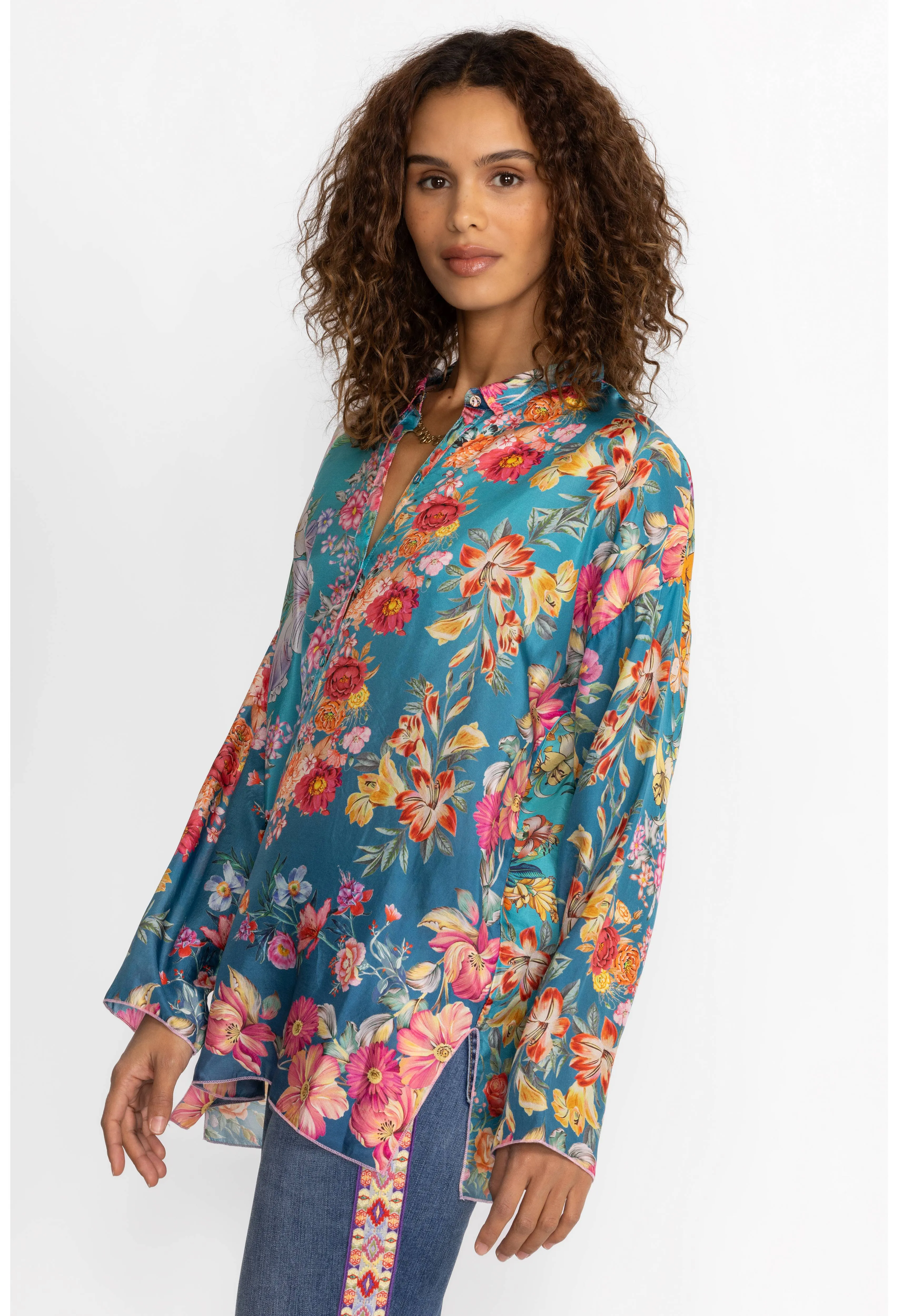 Johnny Was Neutra Mara Blouse