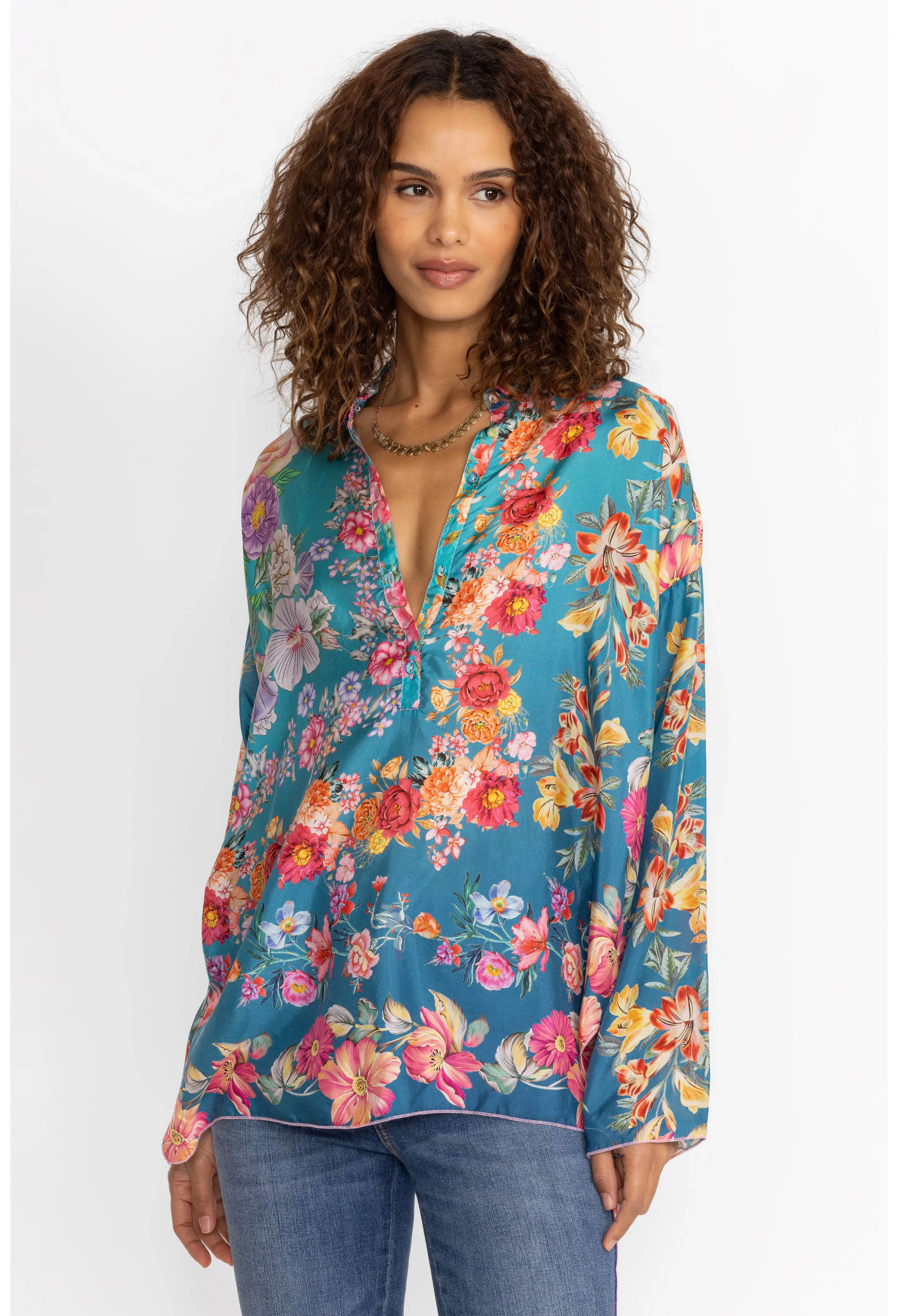 Johnny Was Neutra Mara Blouse