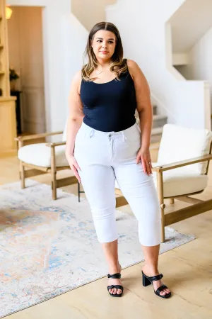 JUDY BLUE Certifiably Cool Mid Rise Capris