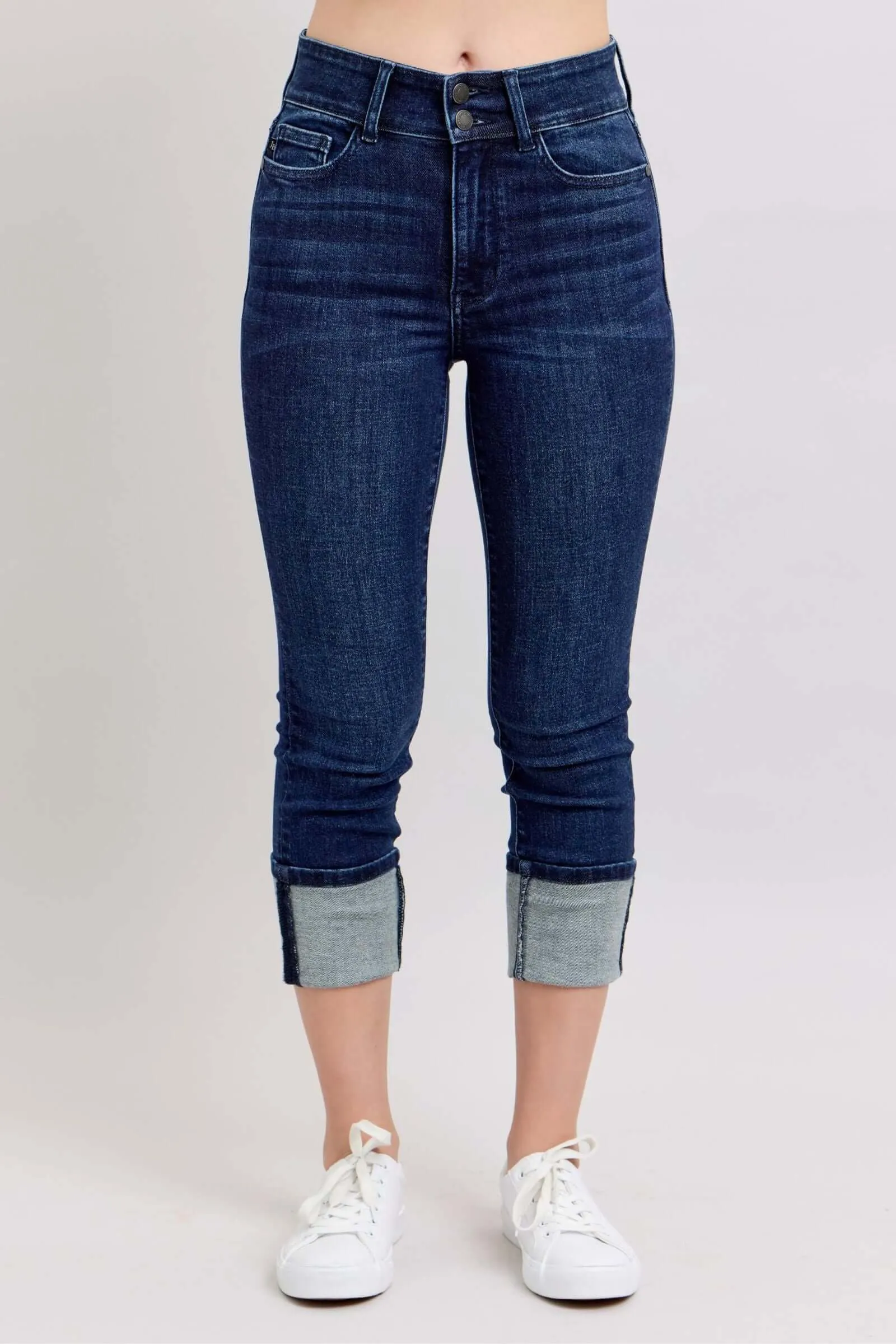 Judy Blue “Double-Up” High Waist Capris