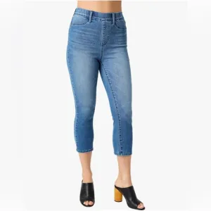 Judy Blue High Waist Cool Denim Pull On Capri