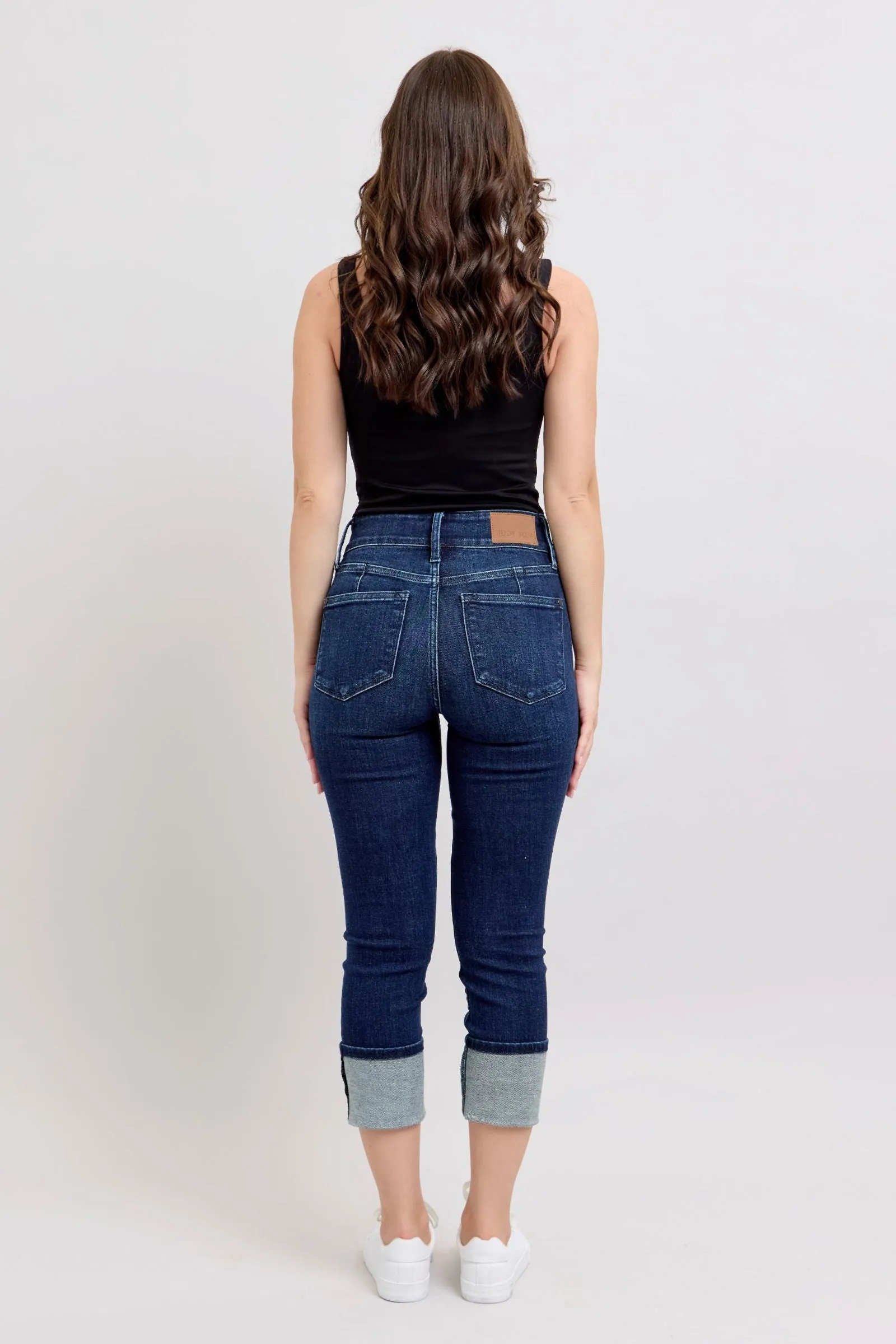 Judy Blue High Waist Double Waistband Capri
