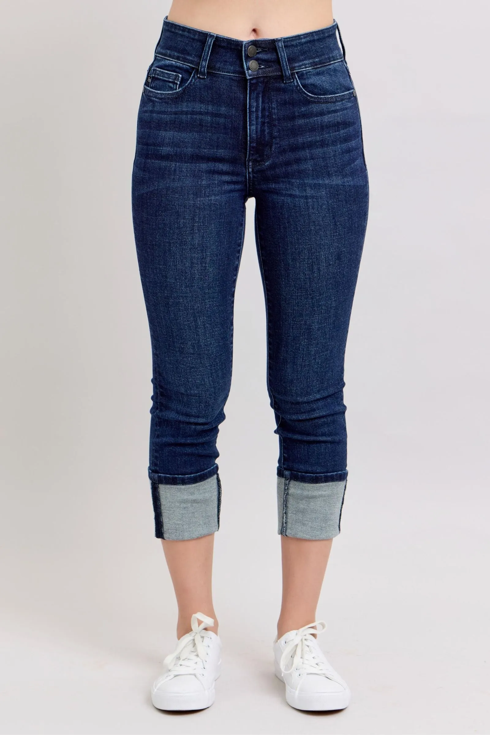 Judy Blue High Waist Double Waistband Capri