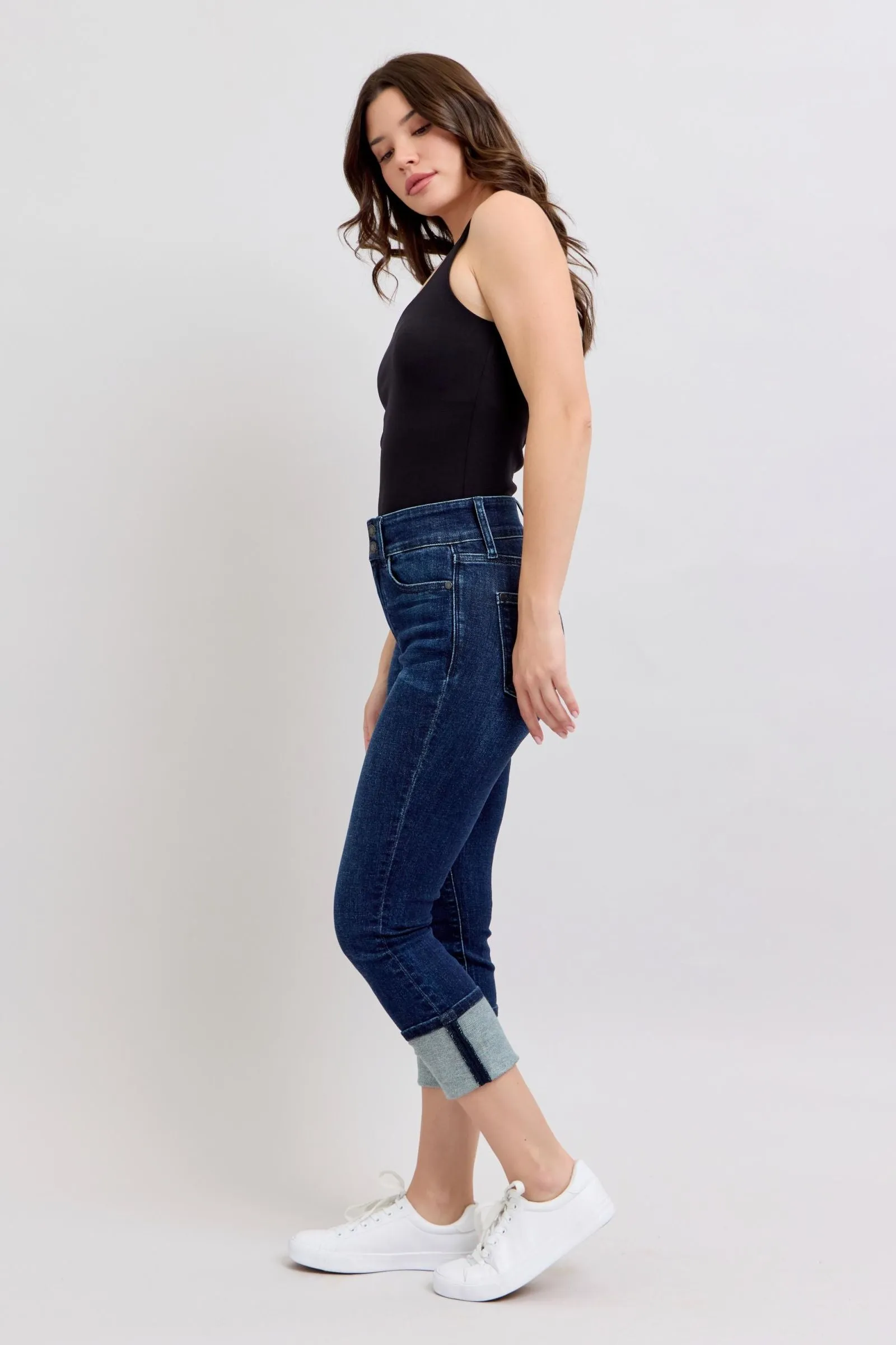 Judy Blue High Waist Double Waistband Capri