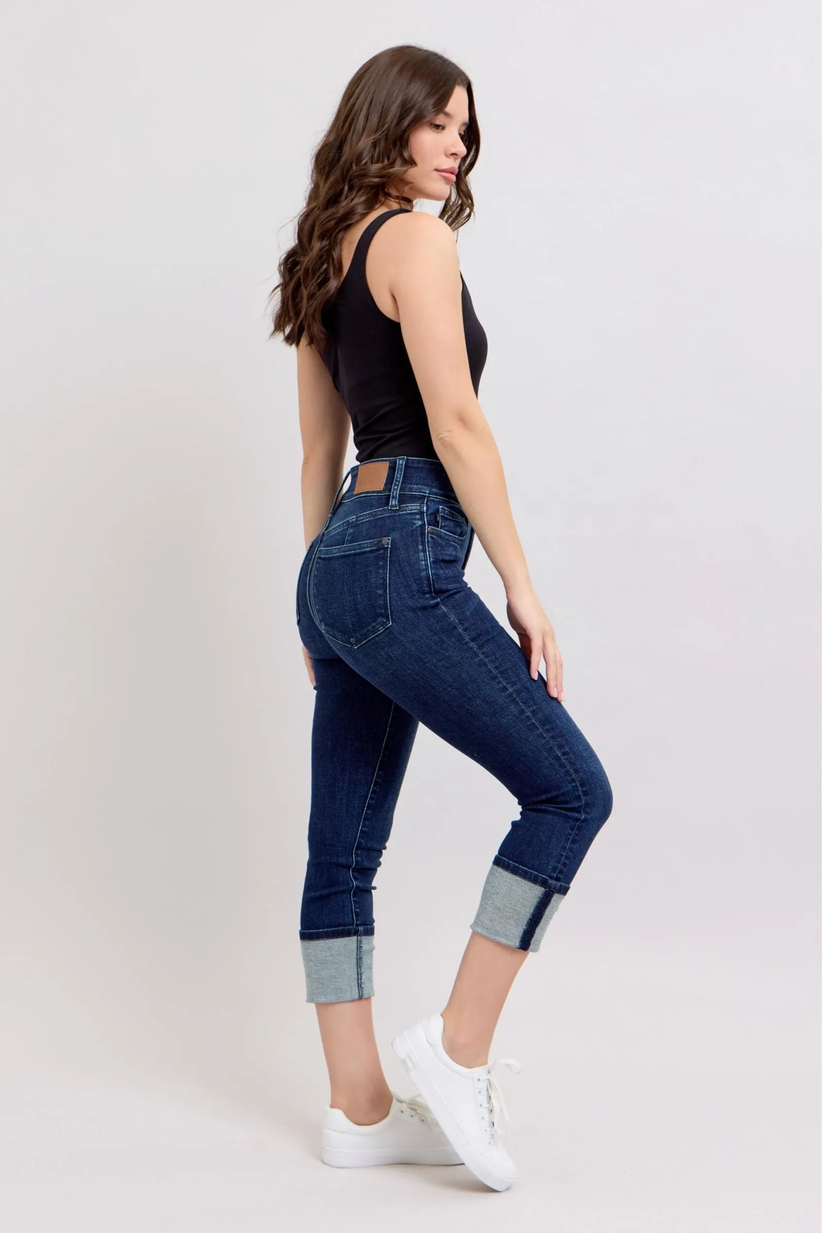 Judy Blue High Waist Double Waistband Capri