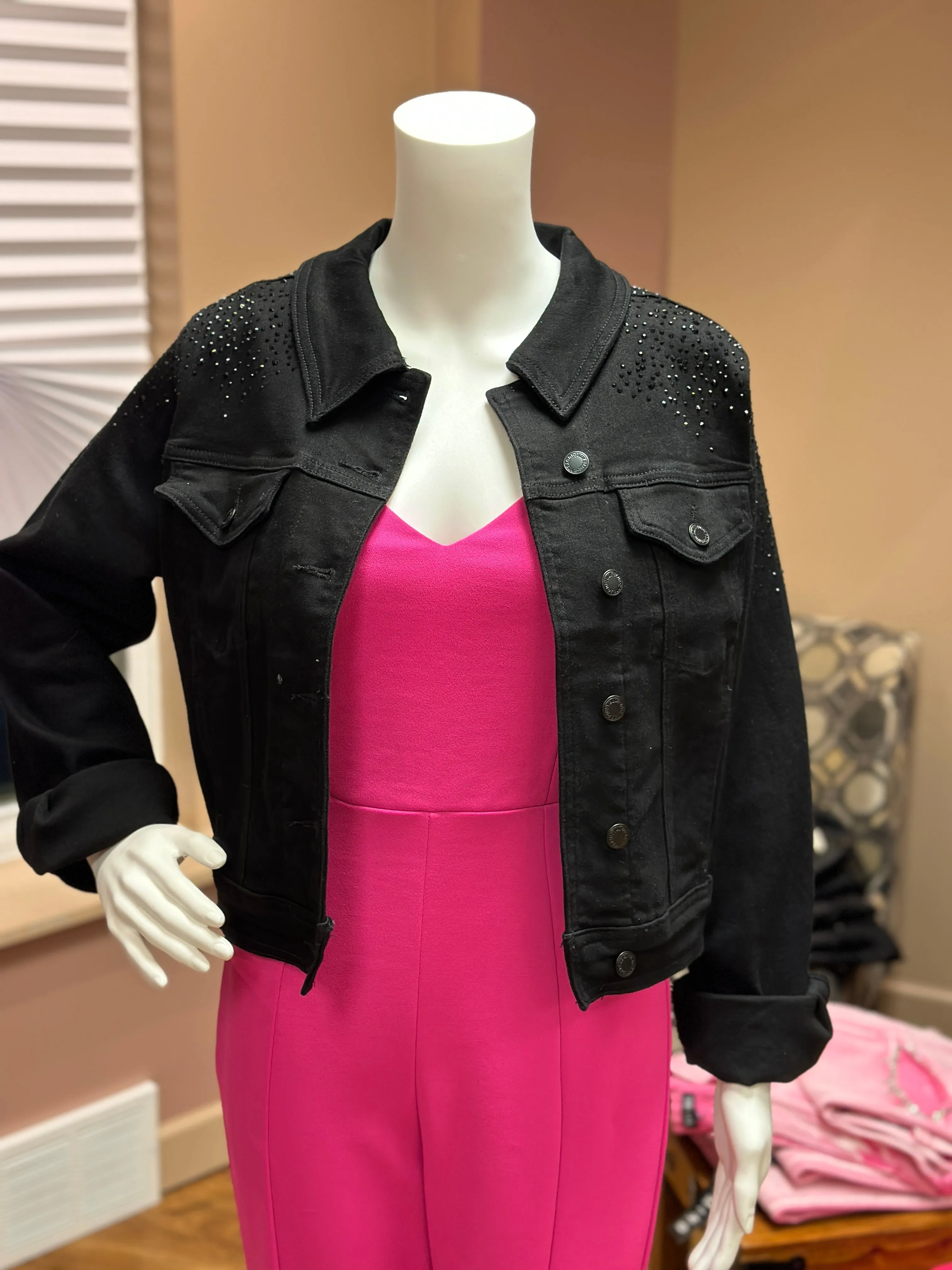 Judy Blue Plus Size Rhinestone Embellished Jacket