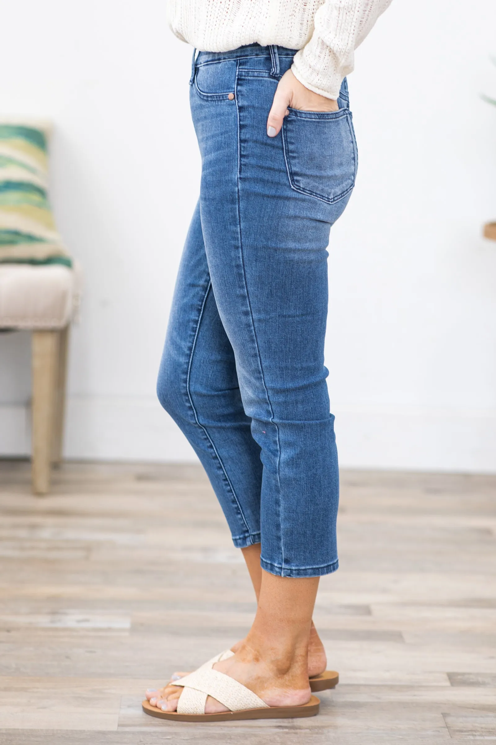 Judy Blue Pull On Cooling Denim Capris