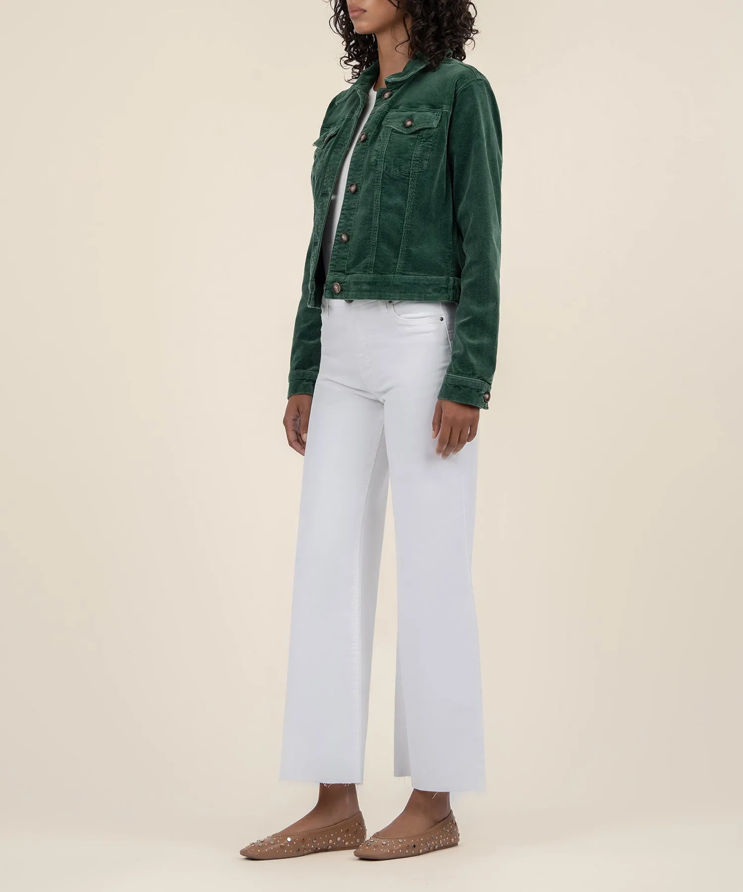Julie Corduroy Crop Jacket - FINAL SALE