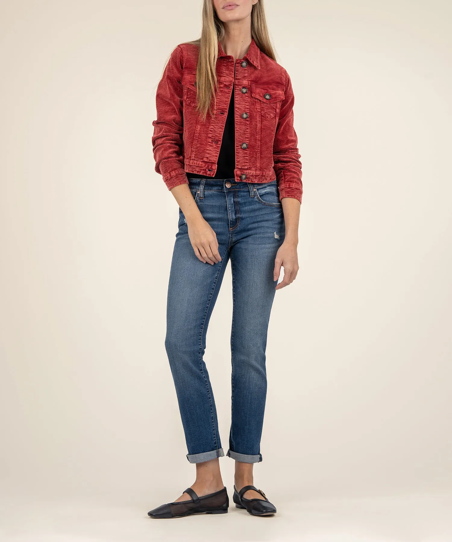 Julie Corduroy Crop Jacket - FINAL SALE