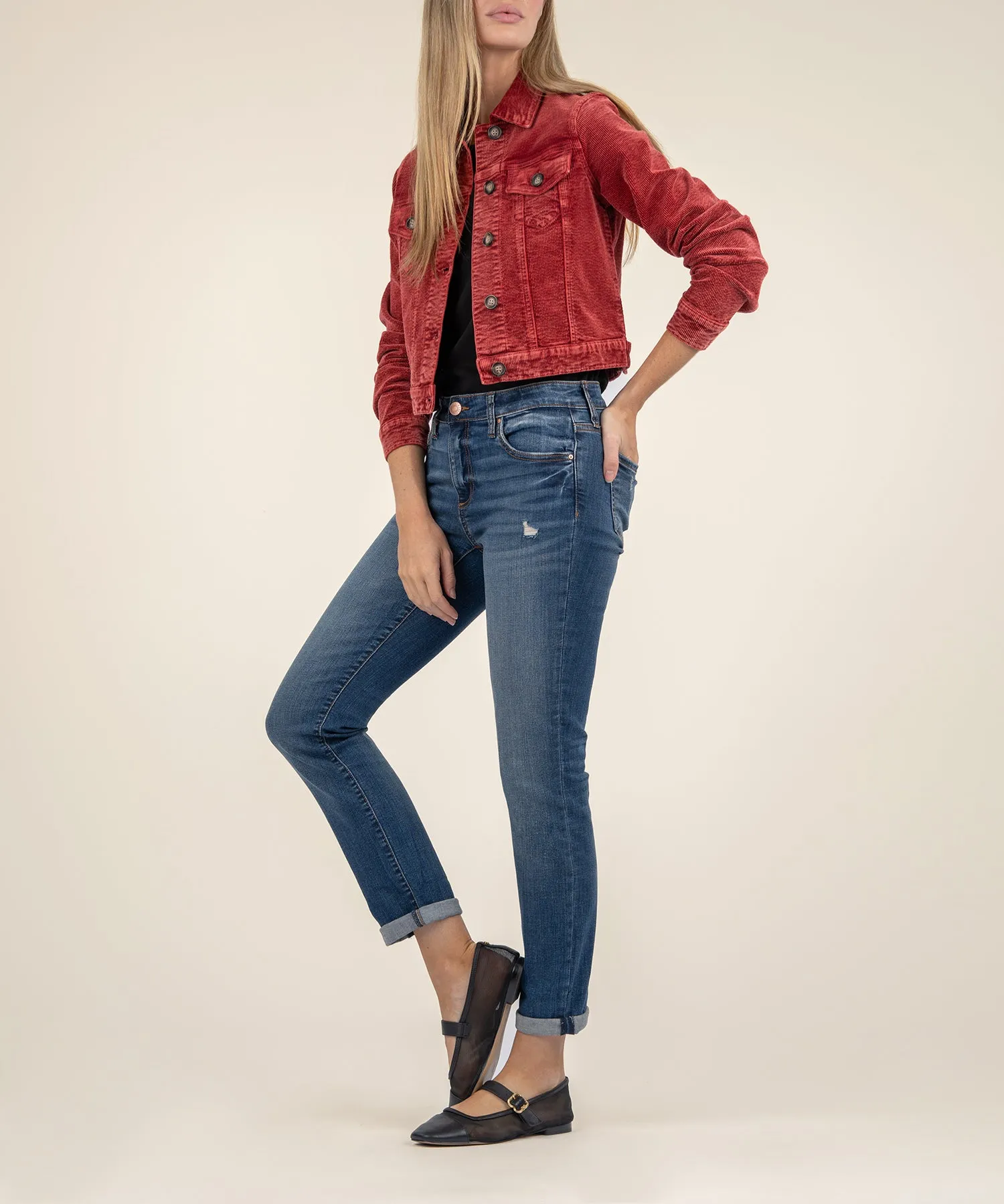Julie Corduroy Crop Jacket - FINAL SALE
