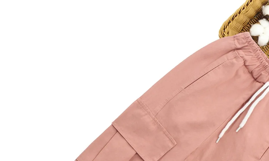 Junior Girls Trendy Cargo Pants With Pockets