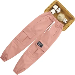 Junior Girls Trendy Cargo Pants With Pockets