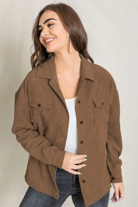 Juniors Corduroy Jacket