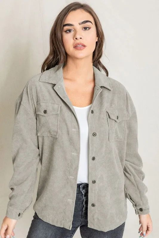Juniors Corduroy Jacket