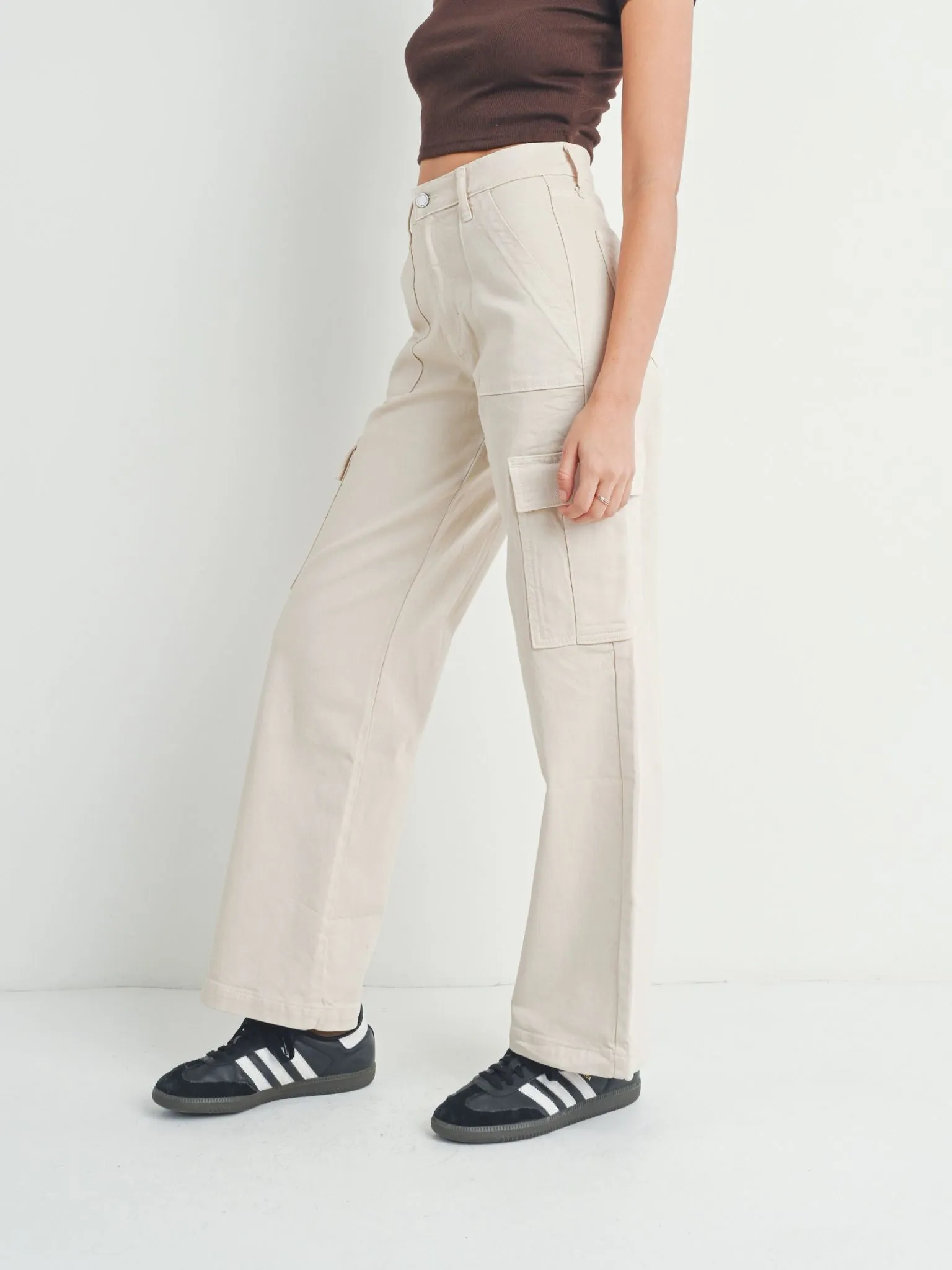 Just Black Oat Lightweight Stretch Cargo