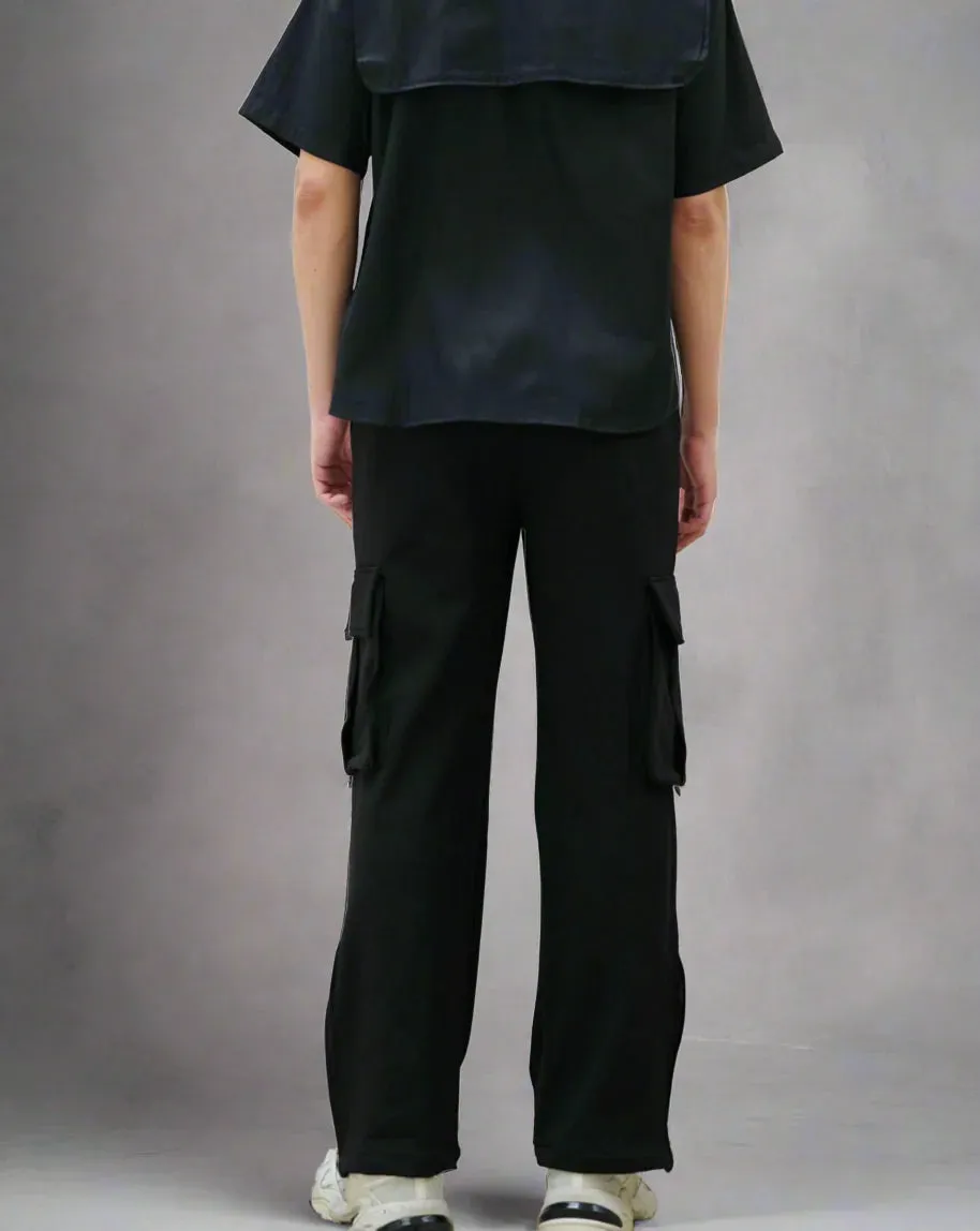 K-Trend Multi Pockets Zippered Cargo Pants