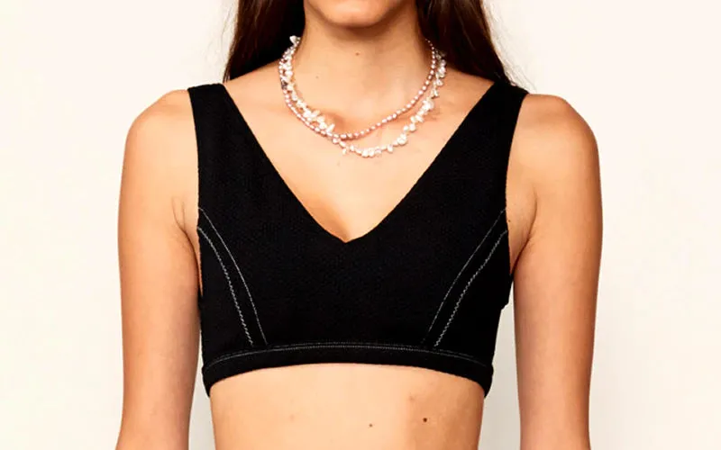 Kaia V Neck-Kaia Panelled High Waisted