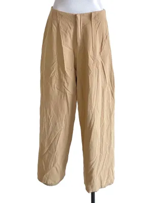 Khaki Brown Straight Pants