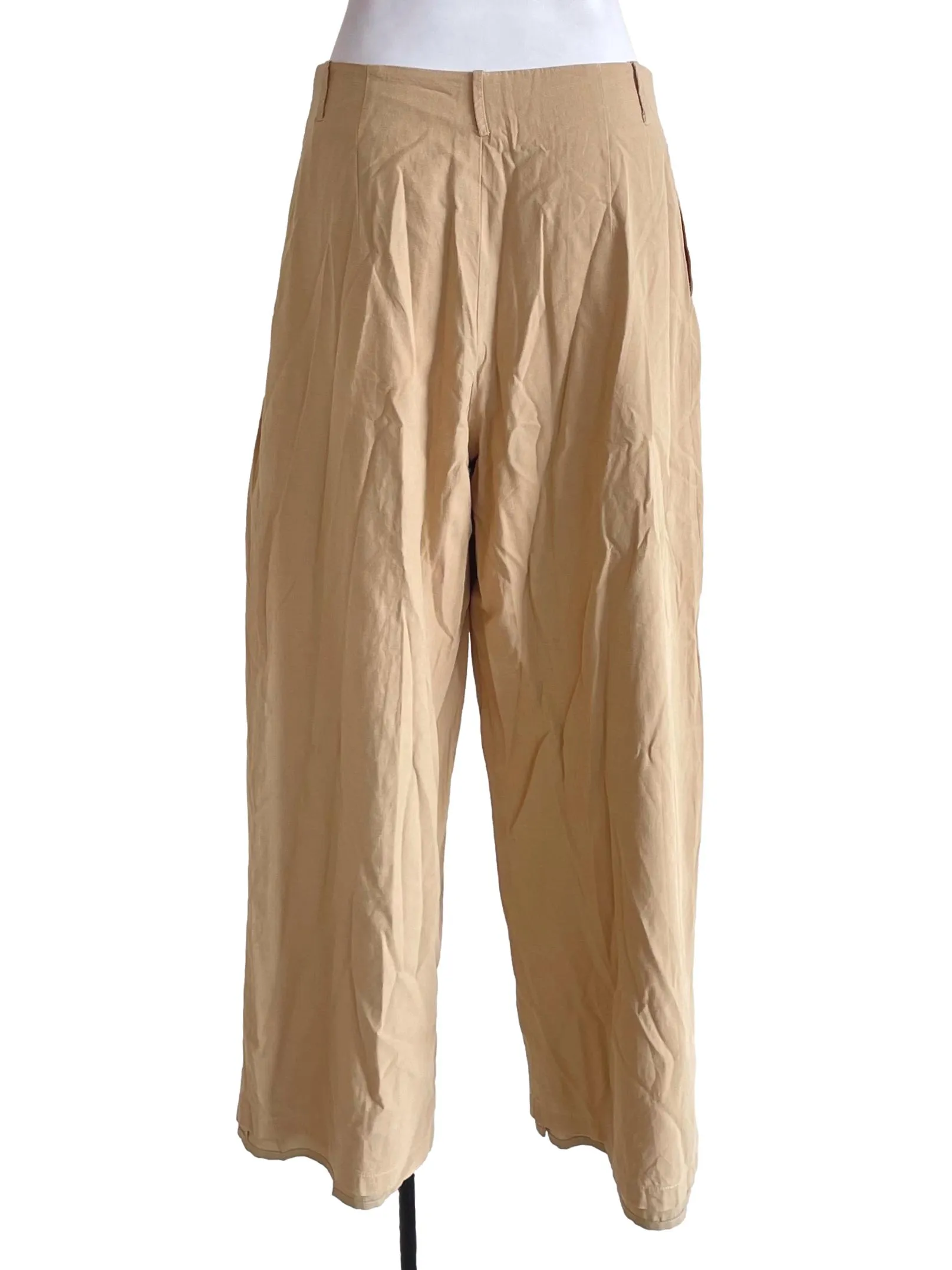 Khaki Brown Straight Pants