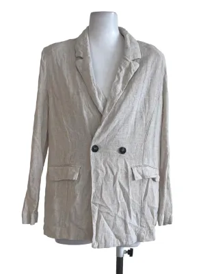 Khaki Double Breasted Blazer