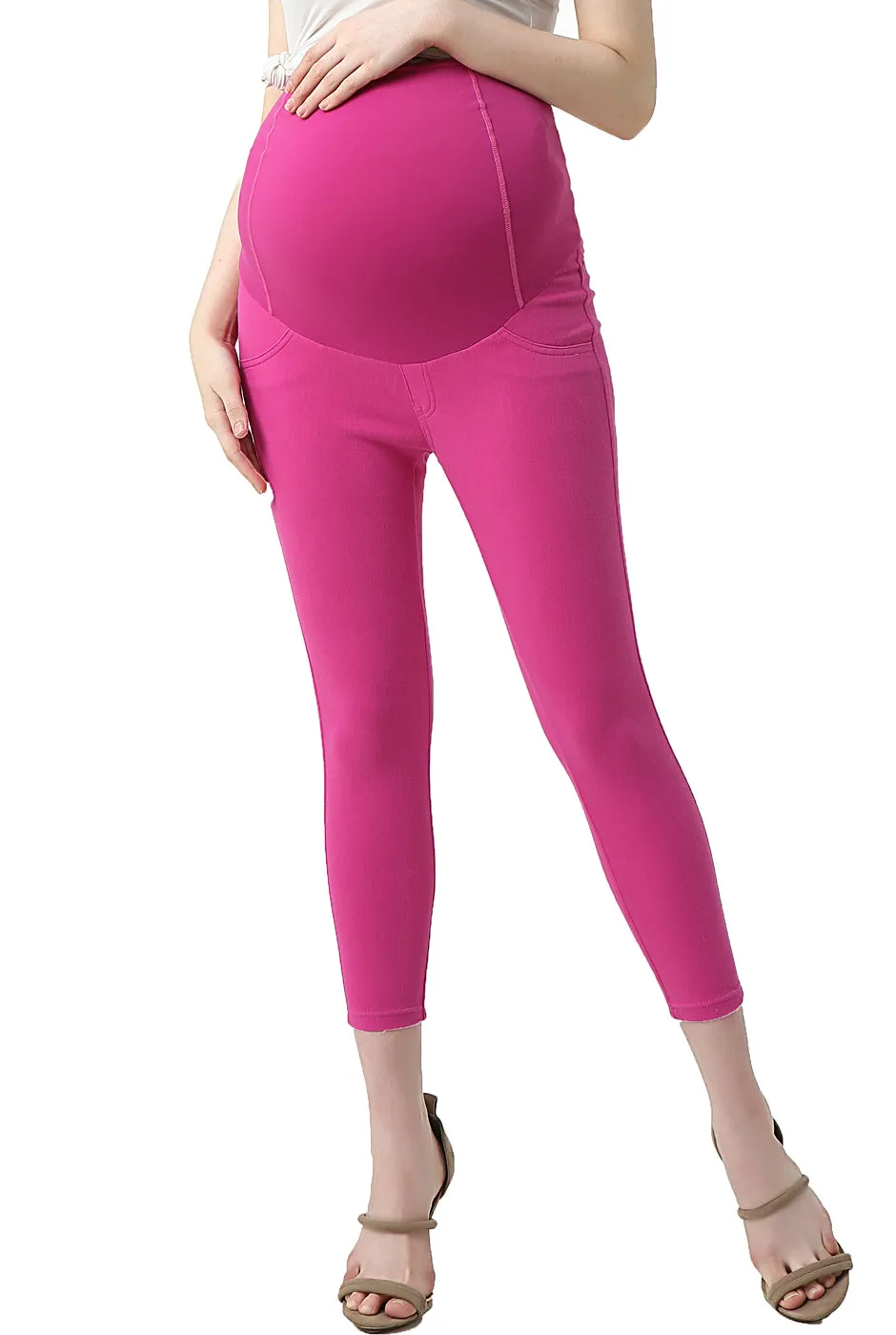 Kimi   Kai Maternity "Tia" Cropped Jeggings