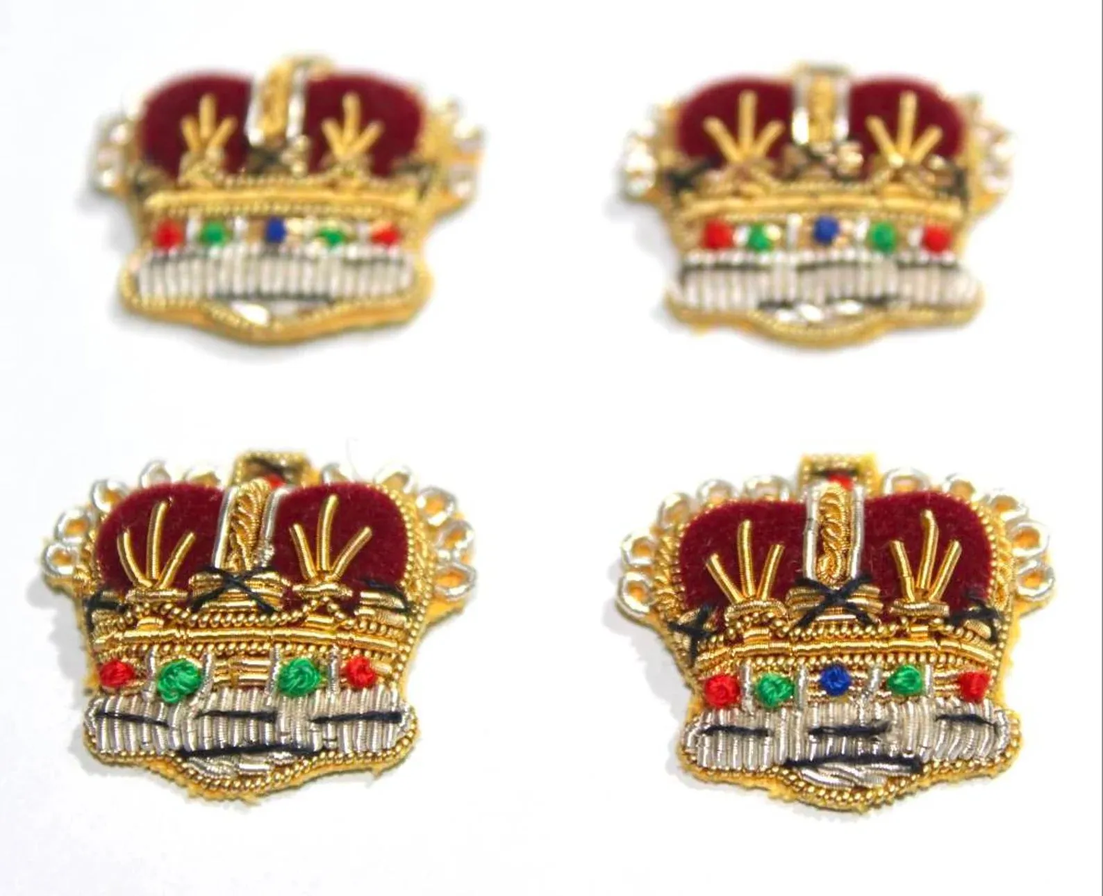 King & Queen Tudor Crown British Army Rank Ceremonial
