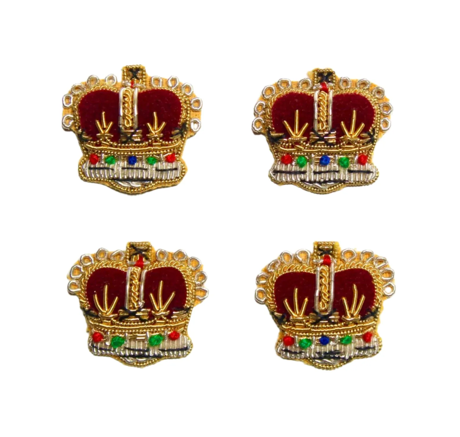 King & Queen Tudor Crown British Army Rank Ceremonial